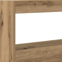 vidaXL Hoofdbordkast met LED 100x17x102 cm artisan eikenkleurig