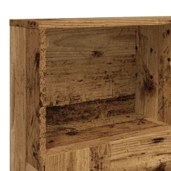 vidaXL Hoofdbordkast 120x19x103,5 cm bewerkt hout oud houtkleurig