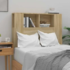 vidaXL Hoofdbordkast 100x18,5x102,5 cm sonoma eikenkleurig