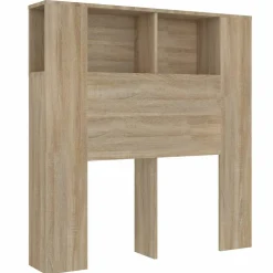 vidaXL Hoofdbordkast 100x18,5x102,5 cm sonoma eikenkleurig