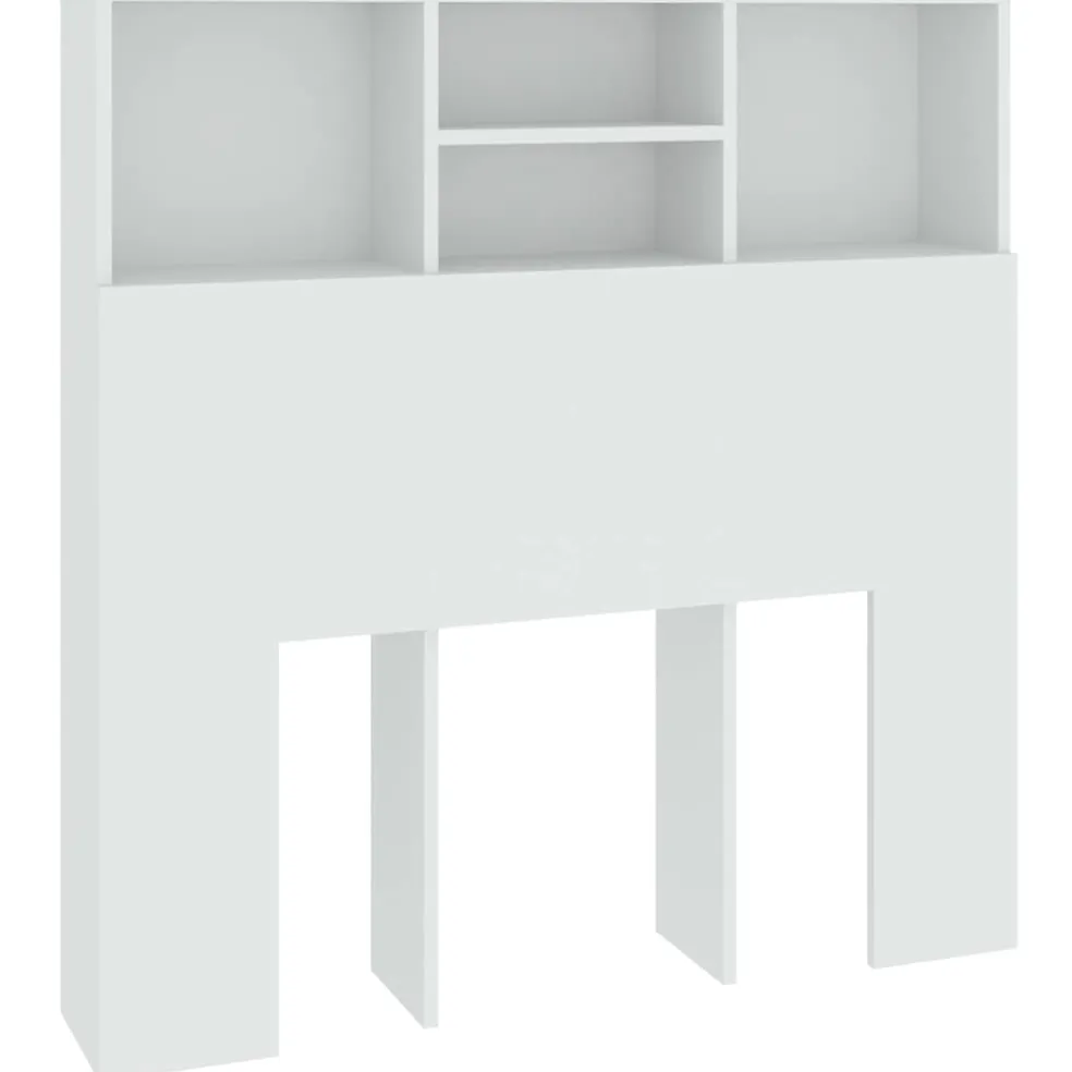 vidaXL Hoofdbordkast 100x19x103,5 cm wit
