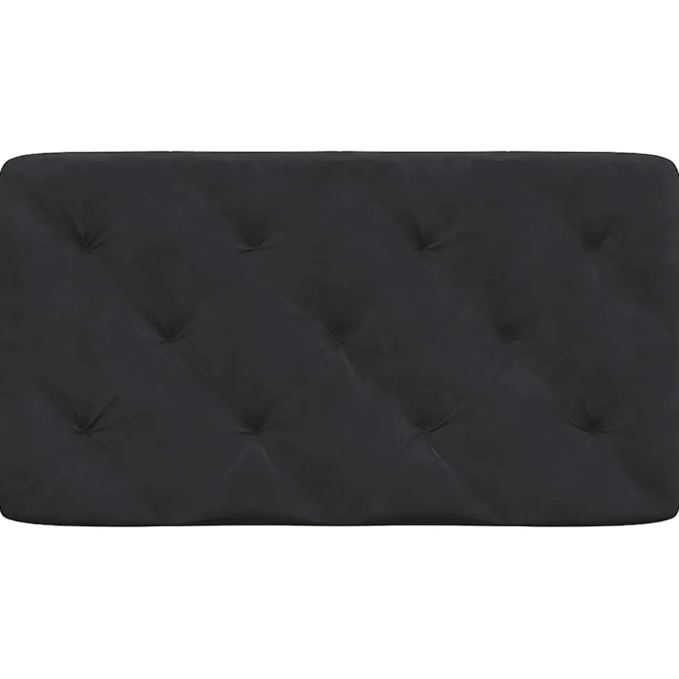 vidaXL Hoofdbordkussen 80 cm fluweel zwart
