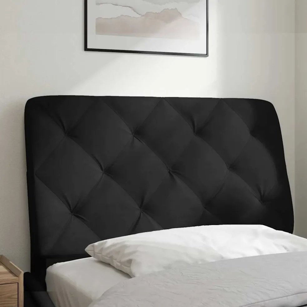 vidaXL Hoofdbordkussen 80 cm fluweel zwart