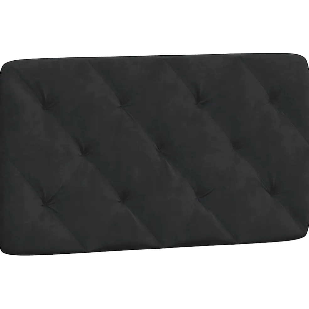vidaXL Hoofdbordkussen 80 cm fluweel zwart