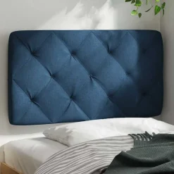 vidaXL Hoofdbordkussen 80 cm stof blauw