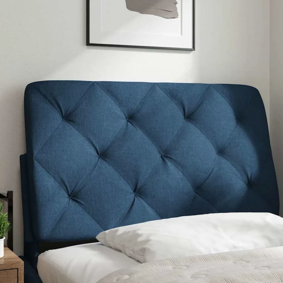 vidaXL Hoofdbordkussen 80 cm stof blauw