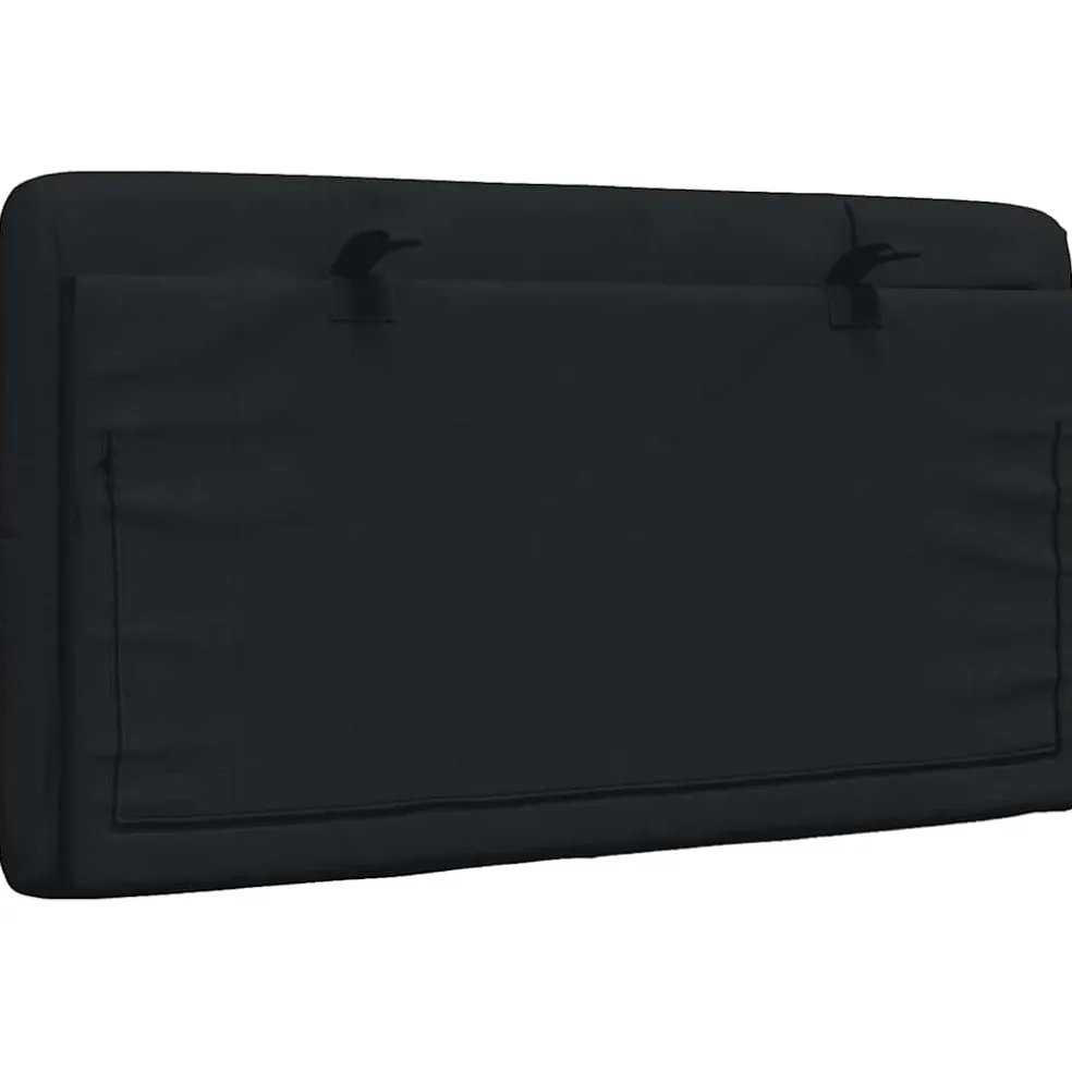 vidaXL Hoofdbordkussen 80 cm stof zwart