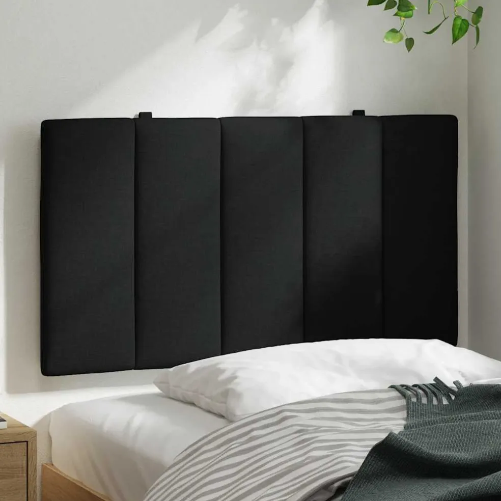 vidaXL Hoofdbordkussen "Hanko" 80 cm stof zwart