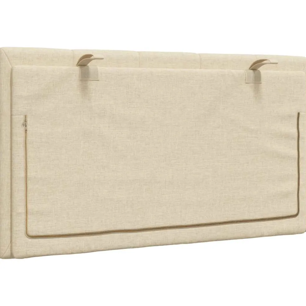 vidaXL Hoofdbordkussen "Hanko" 80 cm stof crèmekleurig
