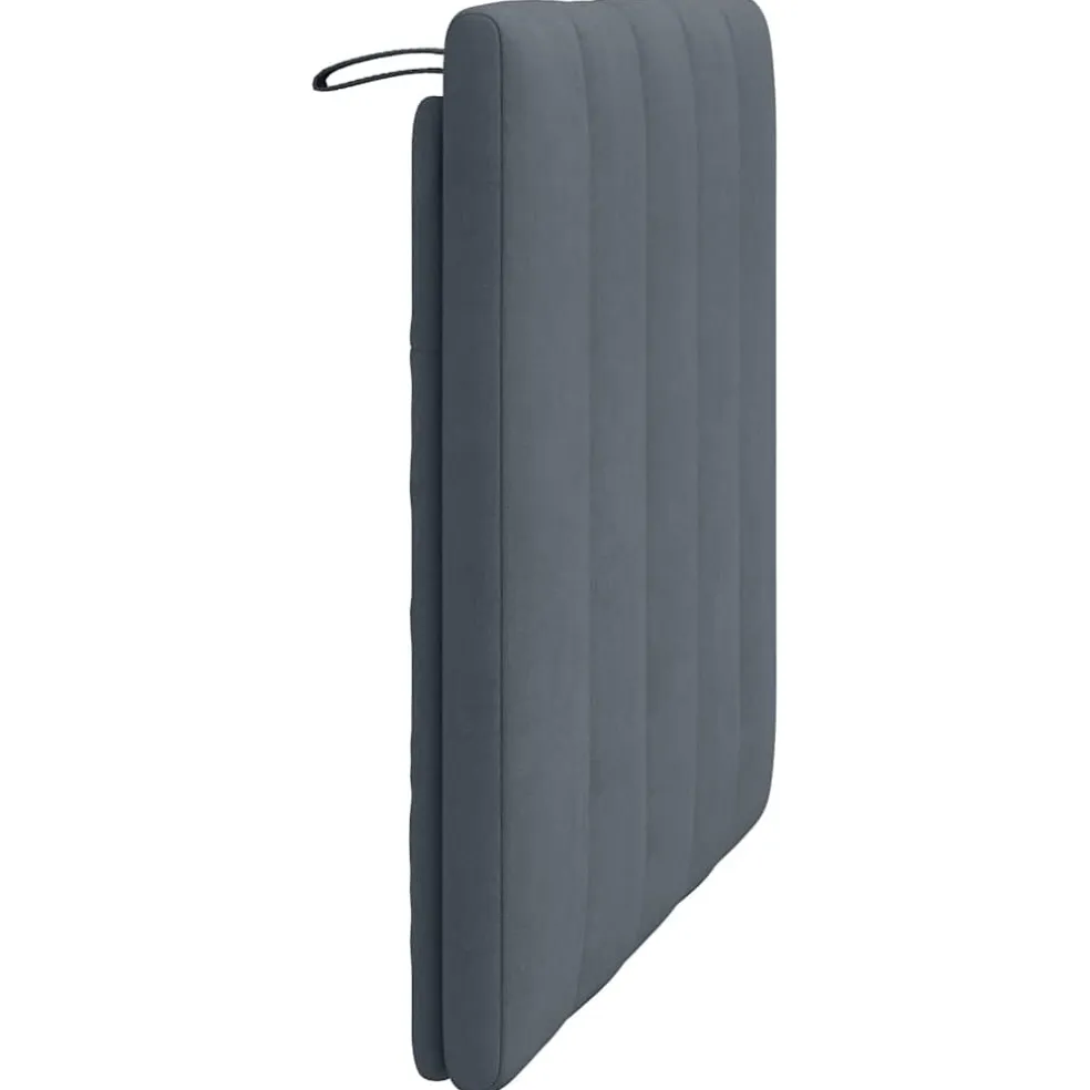 vidaXL Hoofdbordkussen "Hanko" 80 cm fluweel donkergrijs