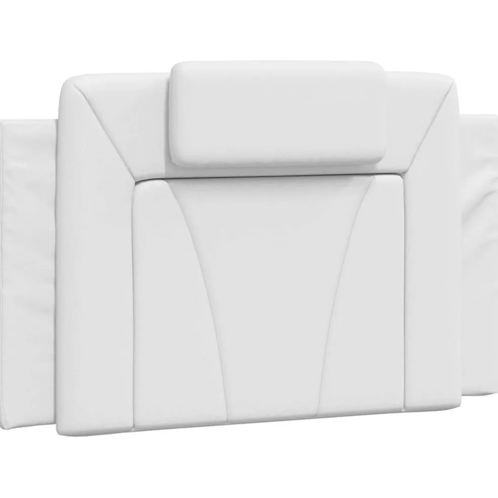 vidaXL Hoofdbordkussen "Viana" 80 cm kunstleer wit