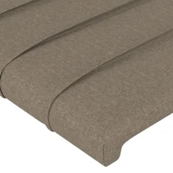 vidaXL Hoofdbord LED 80x5x78/88 cm stof taupe