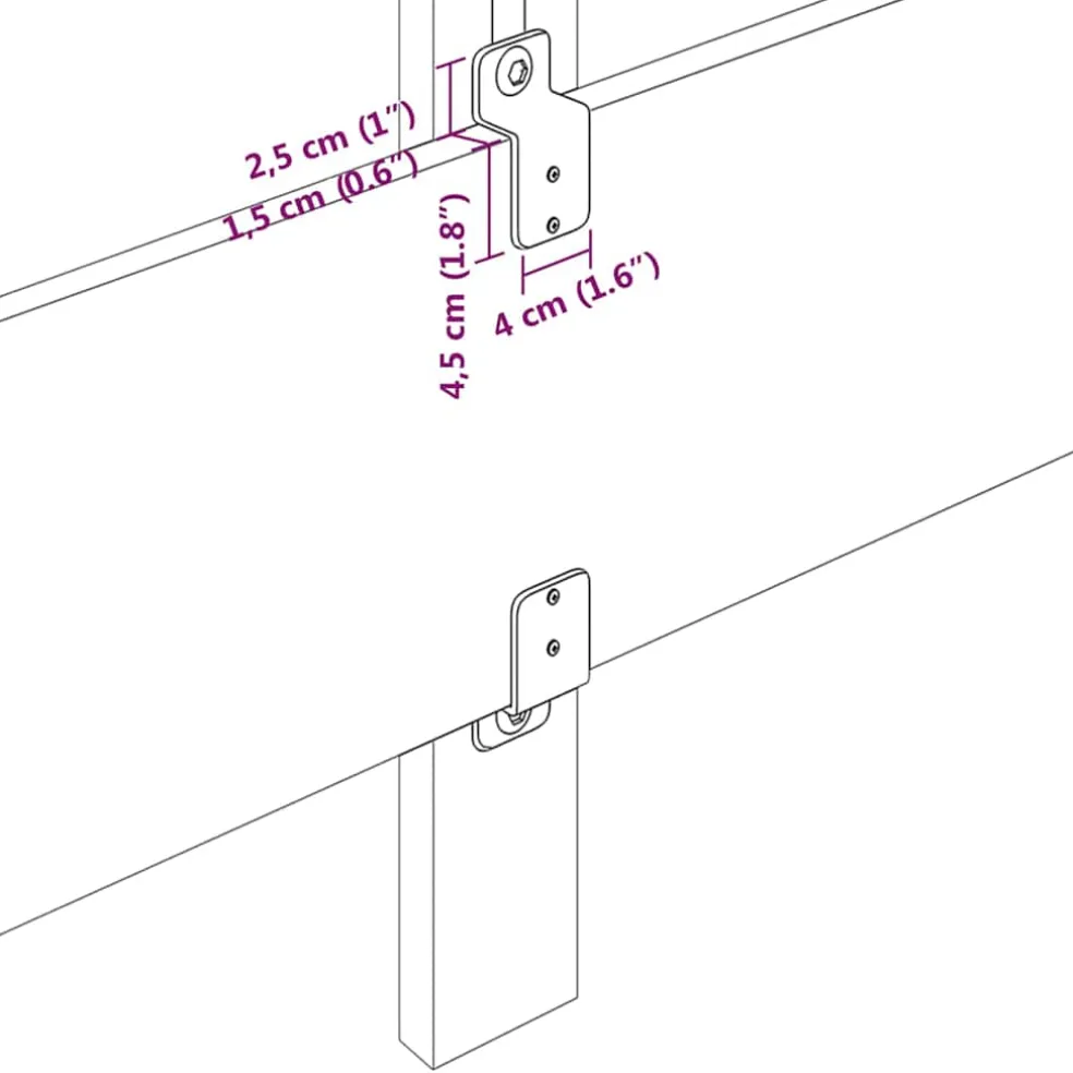 vidaXL Hoofdbord Lichtgrijs Stof
