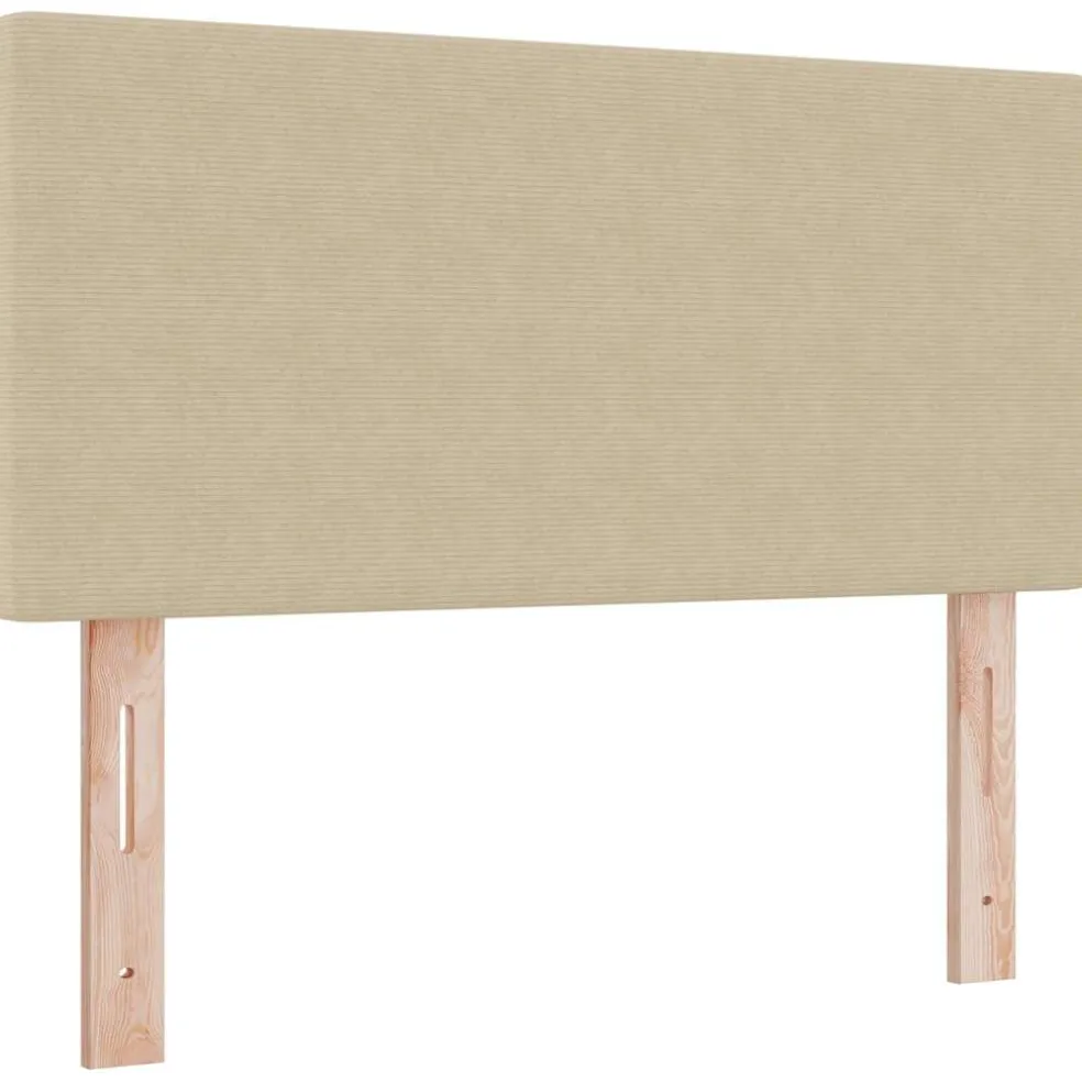 vidaXL Hoofdbord Lichtgroen Grijs 80 cm Katoen Stof