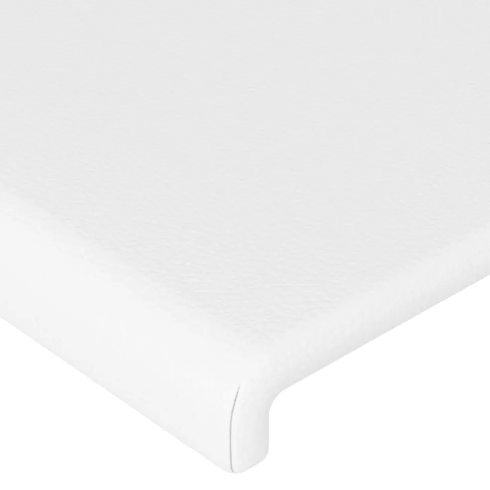 vidaXL Hoofdbord met randen 83x23x78/88 cm kunstleer wit