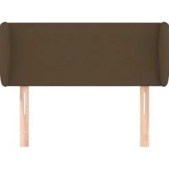 vidaXL Hoofdbord met randen 83x23x78/88 cm stof donkerbruin