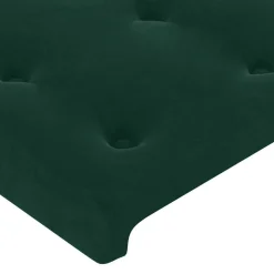 vidaXL Hoofdbord met randen 83x16x78/88 cm fluweel donkergroen