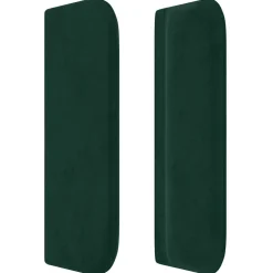 vidaXL Hoofdbord met randen 83x16x78/88 cm fluweel donkergroen