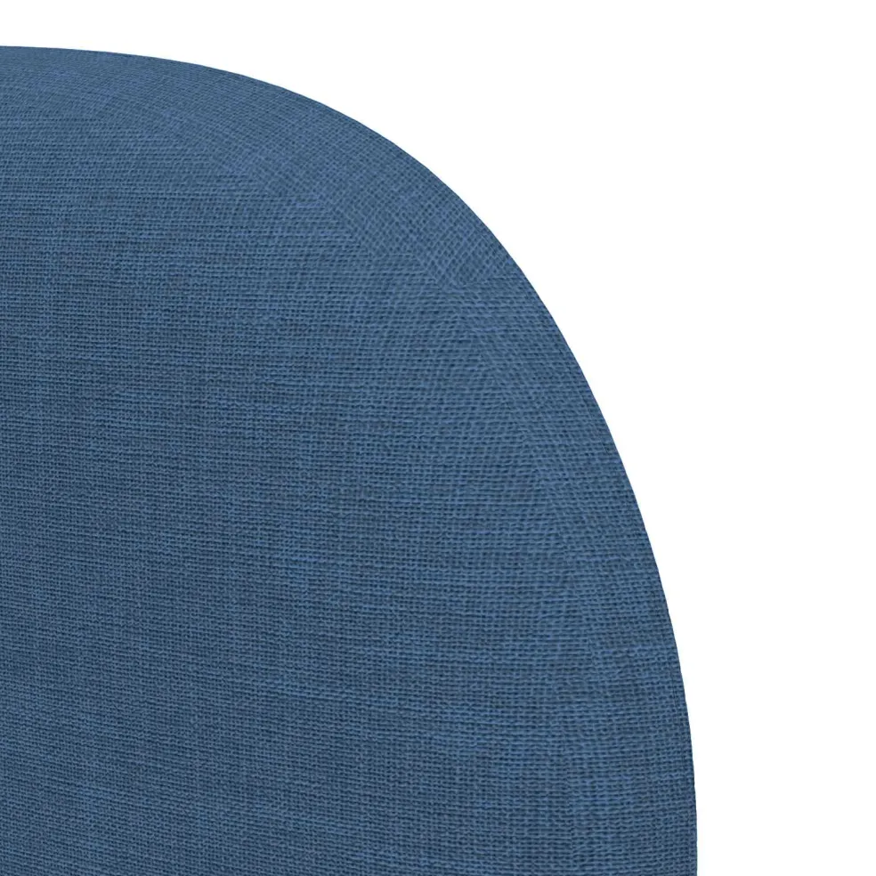 vidaXL Hoofdbord oor Blauw 80 x 23 x 6 cm Stof