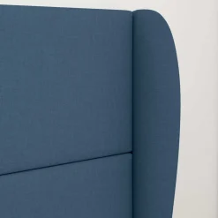 vidaXL Hoofdbord oor Blauw 80 x 23 x 6 cm Stof