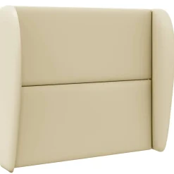vidaXL Hoofdbord oor Crème PVC