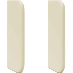 vidaXL Hoofdbord oor Crème 40,5 x 40,5 x 4 cm PVC