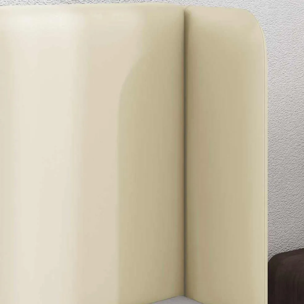 vidaXL Hoofdbord oor Crème 40,5 x 40,5 x 4 cm PVC