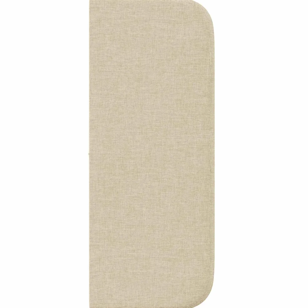 vidaXL Hoofdbord oor Crème 40,5 x 40,5 x 4 cm Stof