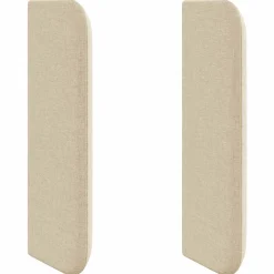 vidaXL Hoofdbord oor Crème 40,5 x 40,5 x 4 cm Stof