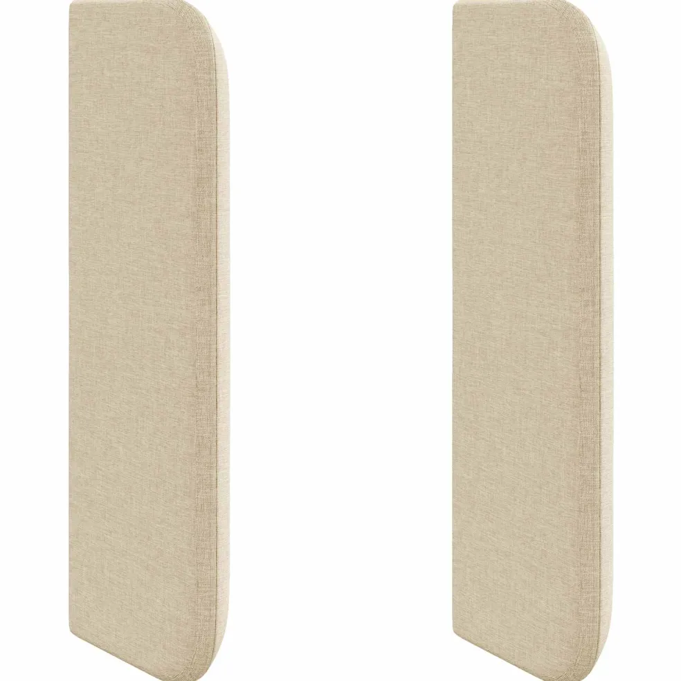 vidaXL Hoofdbord oor Crème 40,5 x 40,5 x 4 cm Stof