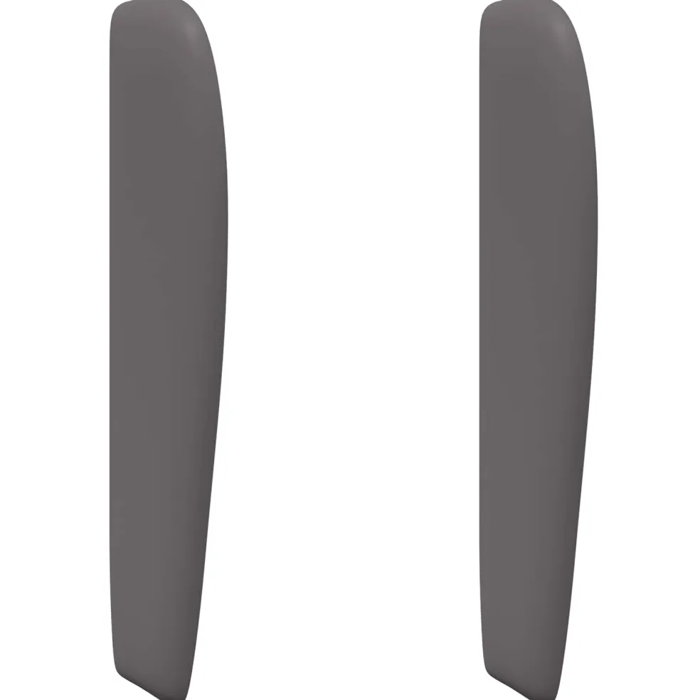 vidaXL Hoofdbord oor Dim Grijs 80 x 23 x 6 cm PVC