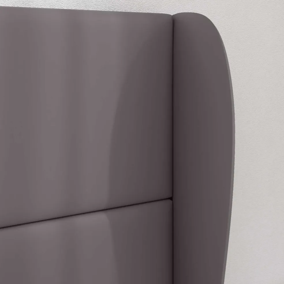 vidaXL Hoofdbord oor Dim Grijs 80 x 23 x 6 cm PVC