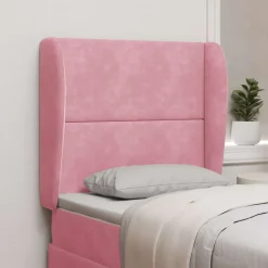 vidaXL Hoofdbord oor Roze 80 x 23 x 6 cm Fluweel