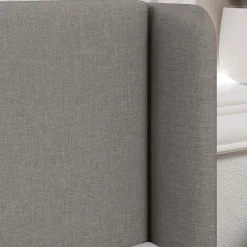 vidaXL Hoofdbord oor Taupe 40,5 x 40,5 x 4 cm Stof