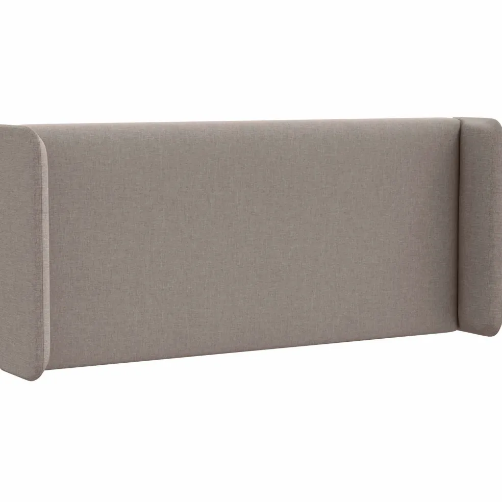 vidaXL Hoofdbord oor Taupe 40,5 x 40,5 x 4 cm Stof