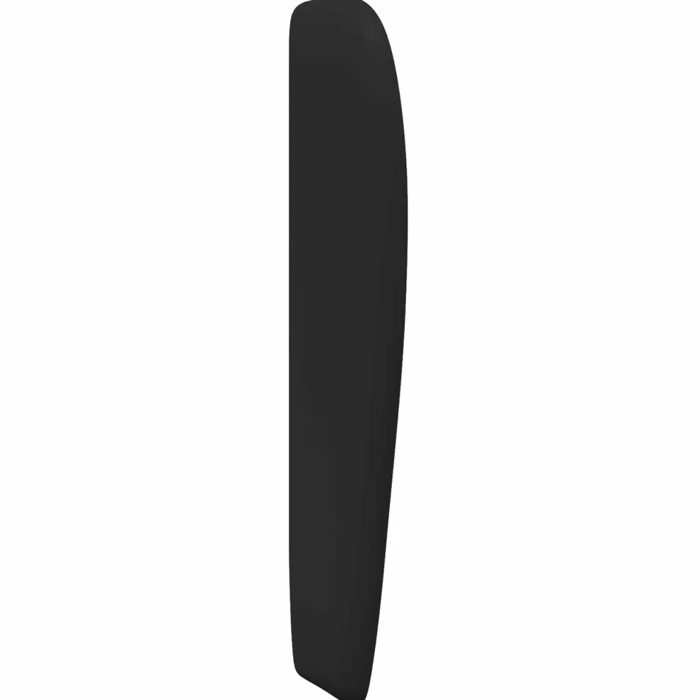 vidaXL Hoofdbord oor Zwart 80 x 23 x 6 cm PVC