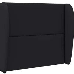 vidaXL Hoofdbord oor Zwart 80 x 23 x 6 cm PVC
