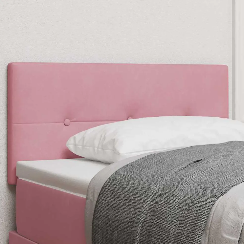 vidaXL Hoofdbord Roze 80 cm Fluweel