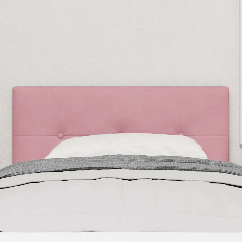 vidaXL Hoofdbord Roze 80 cm Fluweel