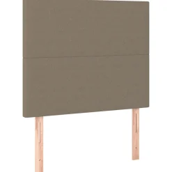 vidaXL Hoofdbord taupe 80x5x118/128 cm Stof