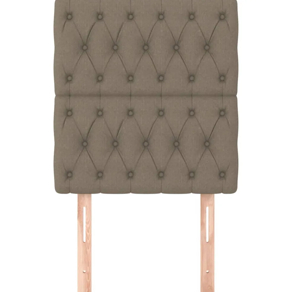vidaXL Hoofdbord taupe 80x7x118/128 cm Stof