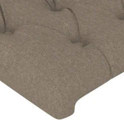 vidaXL Hoofdbord taupe 80x7x118/128 cm Stof
