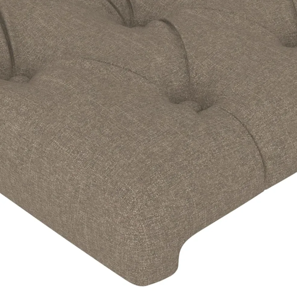 vidaXL Hoofdbord taupe 80x7x118/128 cm Stof