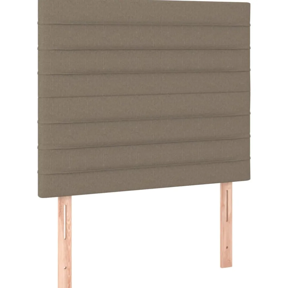 vidaXL Hoofdbord taupe 80x5x118/128 cm Stof
