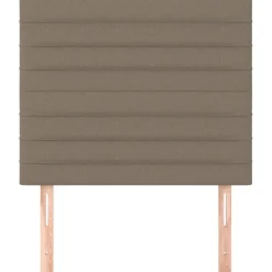 vidaXL Hoofdbord taupe 80x5x118/128 cm Stof