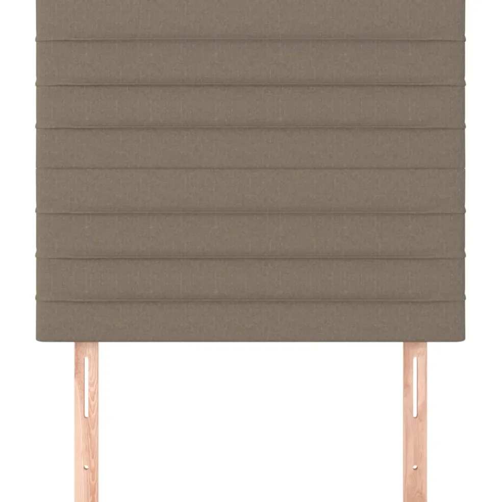 vidaXL Hoofdbord taupe 80x5x118/128 cm Stof