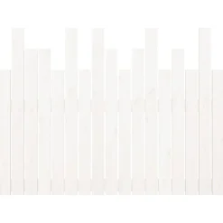 vidaXL Hoofdbord wandmontage 108x3x80 cm massief grenenhout wit