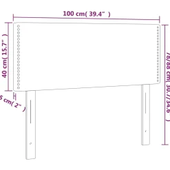 vidaXL Hoofdbord 100x5x78/88 cm fluweel roze