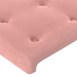 vidaXL Hoofdbord 80x5x78/88 cm fluweel roze