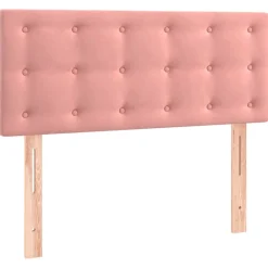 vidaXL Hoofdbord 80x5x78/88 cm fluweel roze